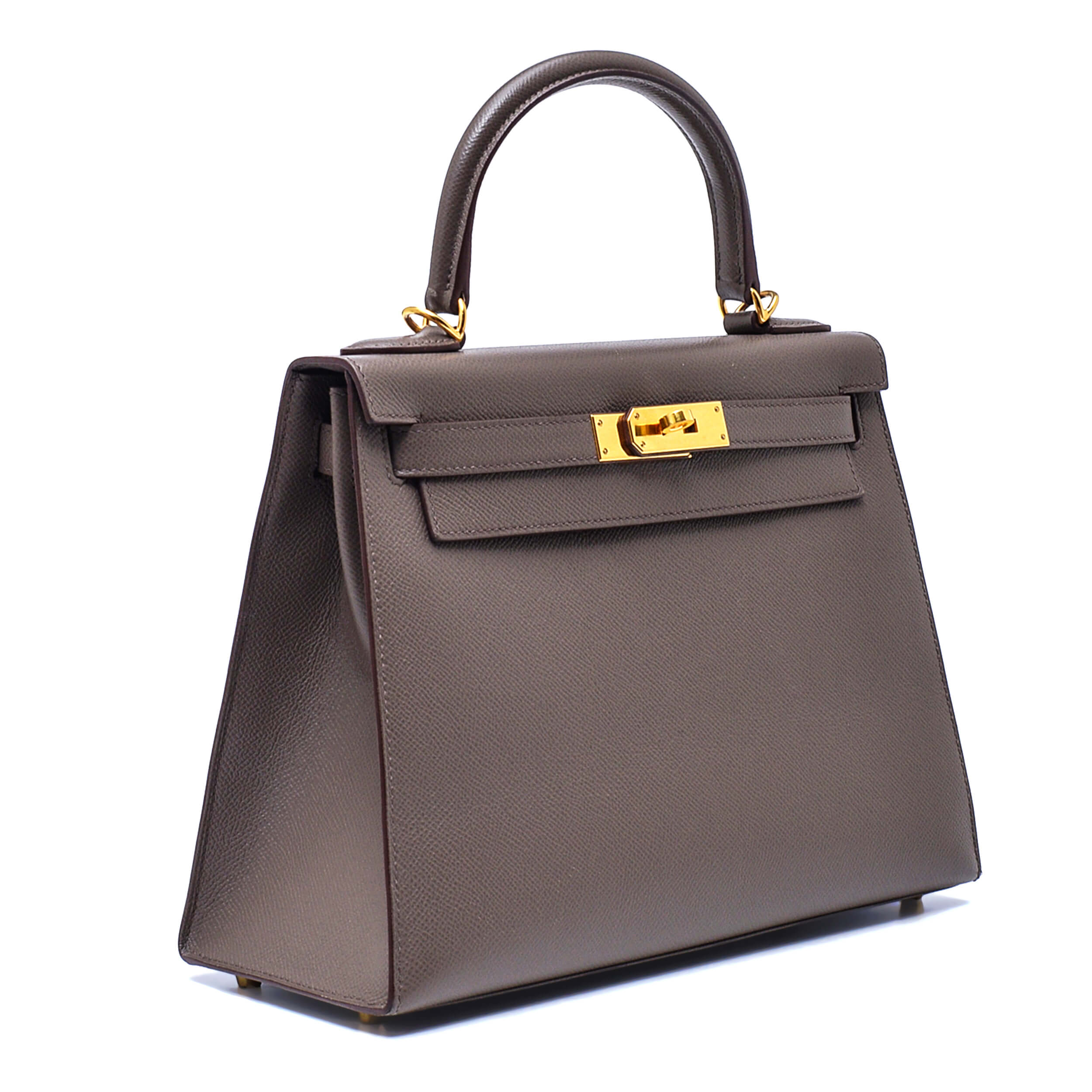 Hermes - Kelly 28 Epsom Leather Etain